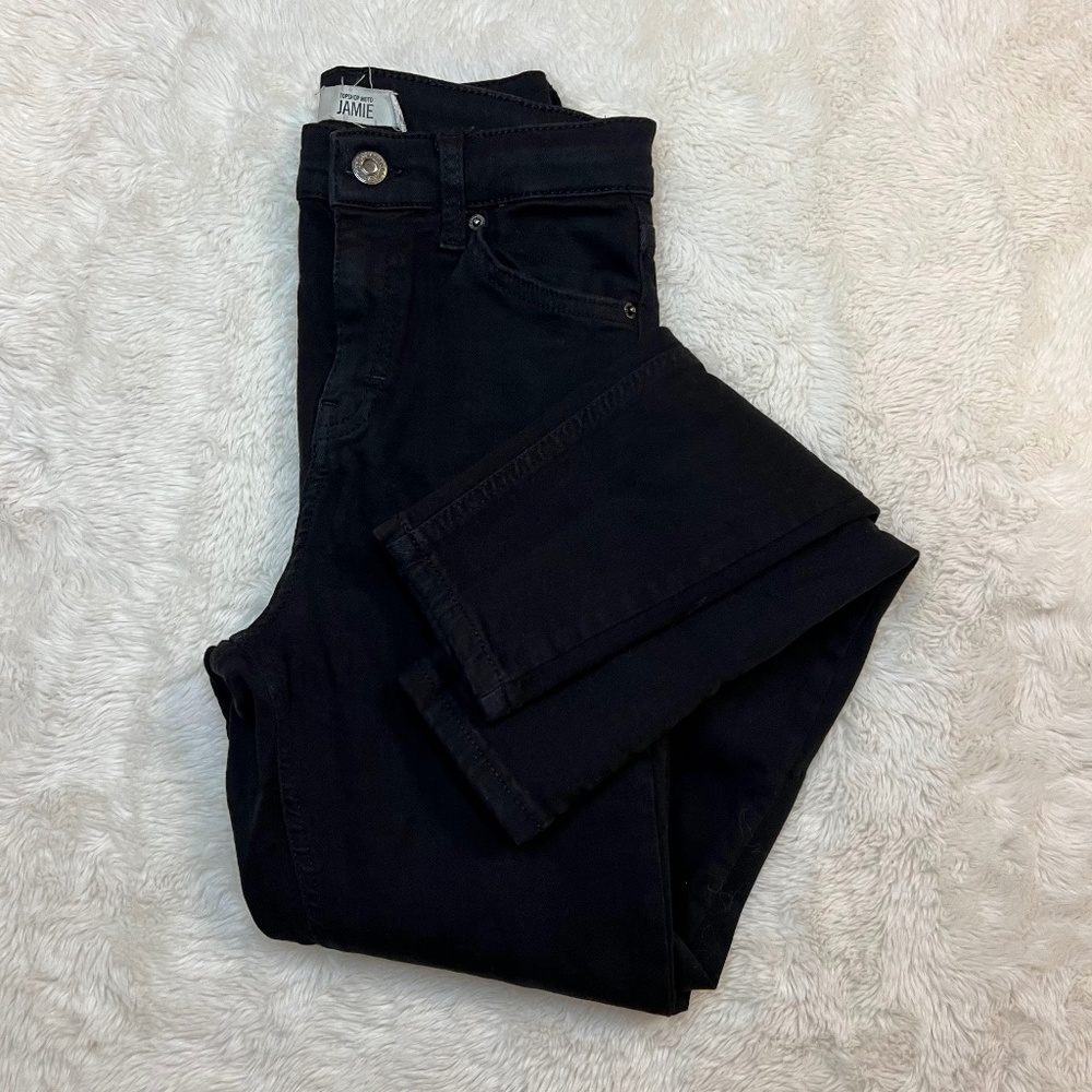 TopShop, Jamie Black Denim, Size 25